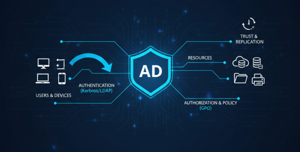 Active Directory and its working.