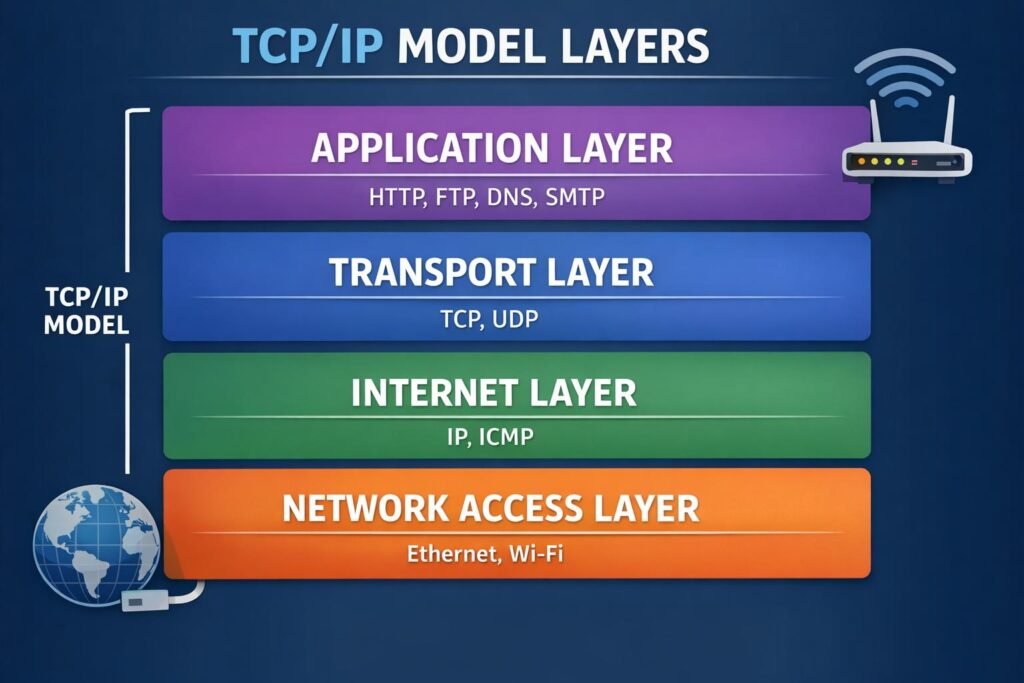 TCP/P model layers