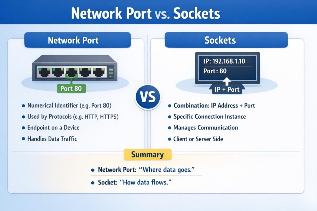 Network Ports and Sockets