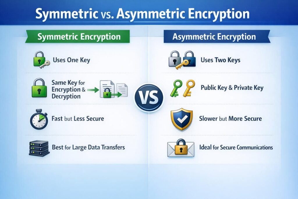 Symmetric vs Asymmetric Encryption